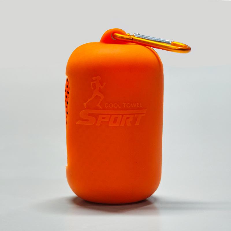 Portable Silicone Quick-Dry Cooling Towel Set with Breathable Storage Box