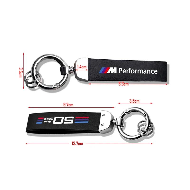 Leather Zinc Alloy Car Keychain Keyring For BMW M X1 X2 X3 X4 X5 X6 1 2 3 4 5 6 7 Sereis F30 E90 G20 F20 F21 F22 F07 F10 F11 E60