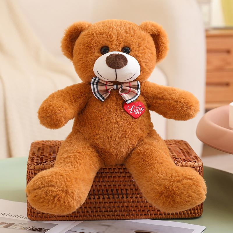 Bow Tie Heart Teddy Bear Plush Toy - Creative Valentine's Gift for Her