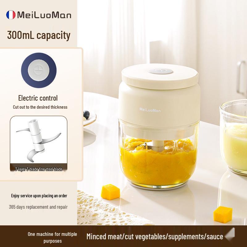 Meiluoman Rechargeable Electric Garlic Crusher and Chopper