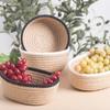 Multipurpose Handmade Cotton Rope Storage Baskets for Decoration and Storage Versatile Organizers Home Accessory