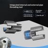 3Pcs Heavy-Duty Pvc/Plastic Pipe Threading Tool Kit 1/2" 3/4" 1" Male & Female Threads For Pvc Ppr Mpp Pipes