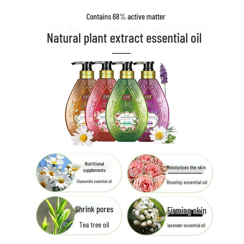 Foretty Rose Liquid Essential Oil Soap