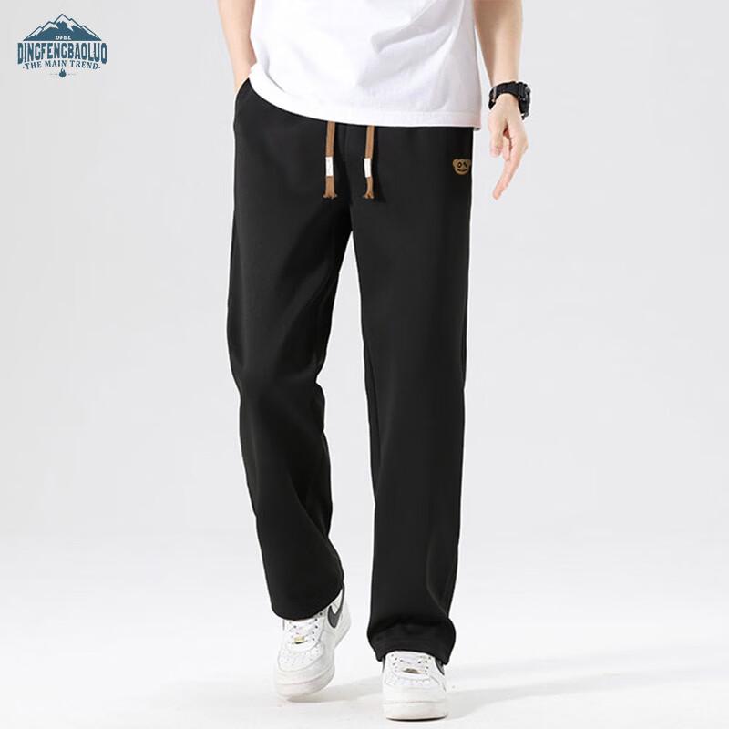 Dingfengbaoluo Herren Relaxed Fit Straight-Leg Freizeithose DDF11