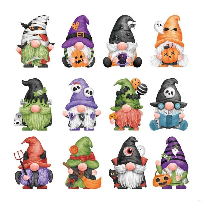 

62KD Removable Halloween Refrigerator Magnets Stickers Decorative Door Decors