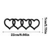 Car Love Heart Logo Rear Trunk Tail Label Badge Emblem Decal For  5G A4 A3 A5 A6 A4L B8 B7 B9 C6 C7 Replacement Car Accessories2Ds29