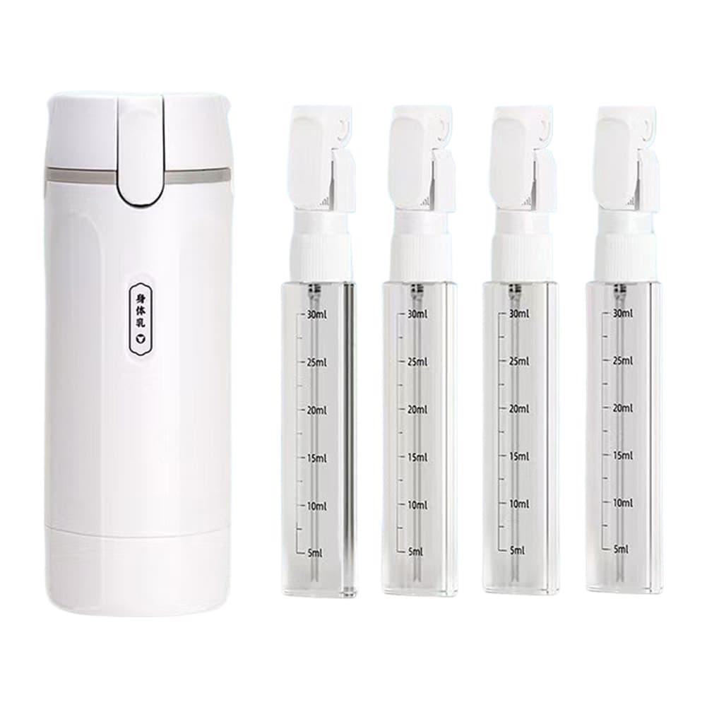 Travel Dispenser 4 In 1 Portable Leakproof Refillable Liquid Bottle Cosmetic Storage Container for Shampoo Lotion Toiletries