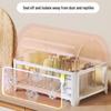 Desktop Cup Storage Rack with Dust Cover