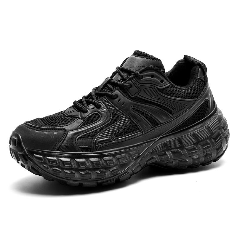 

Мужские кроссовки в японском корейском стиле, мужские сетчатые туфли, модные показные покрышки, нескользящая подошва, повседневная обувь, мужские кроссовки, теннис, мужские туфли 44 чёрный
