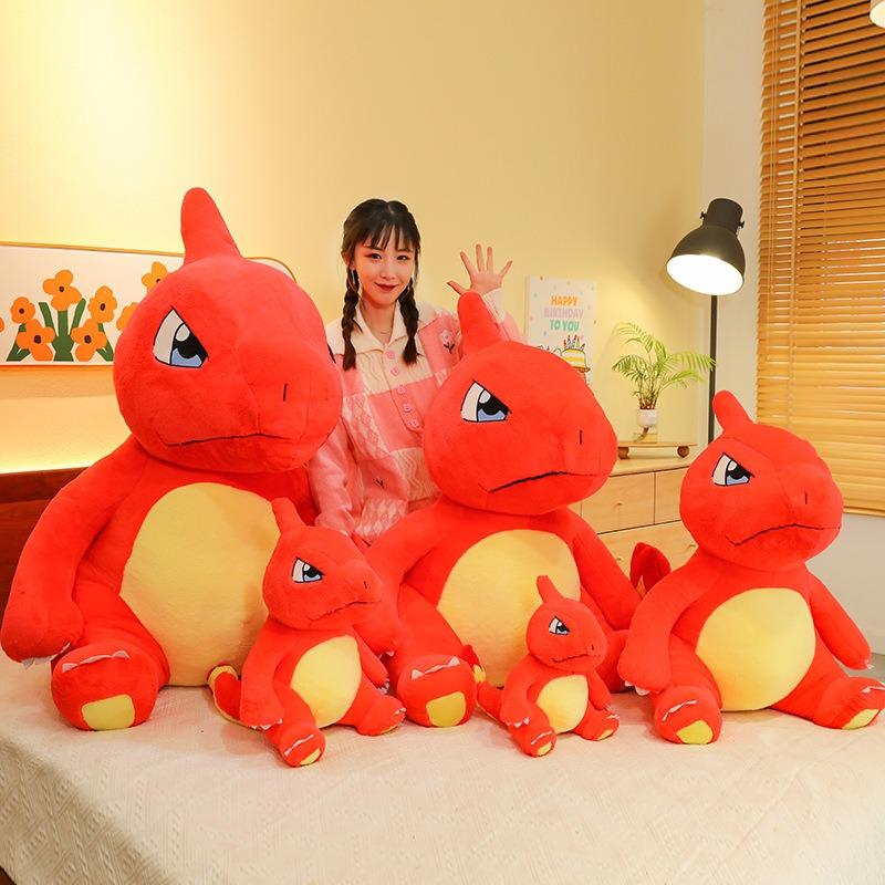 Neue Kawaii Glurak Weiche Plüschtiere Glutex Niedliche Anime-Figur Coole Kuscheltiere Plüschpuppen Glumanda Geburtstagsgeschenke