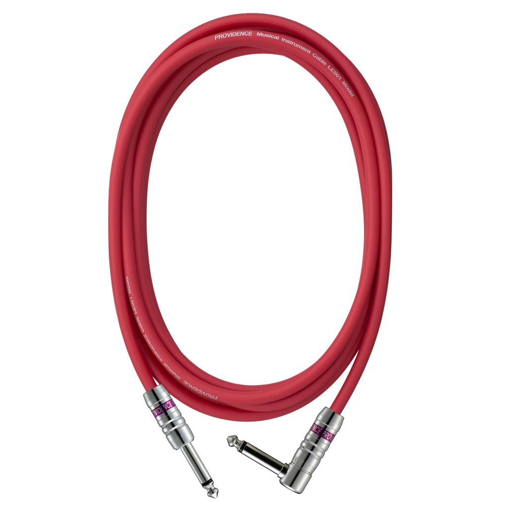 Providence LE501 Shielded Plug Red Cable, 3m, S/L (Straight/L-Shaped),