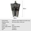 Hanging Skull Horror Ghost with LED Lights Patio Porch Skull Prop for Haunted House Halloween Party Decoration