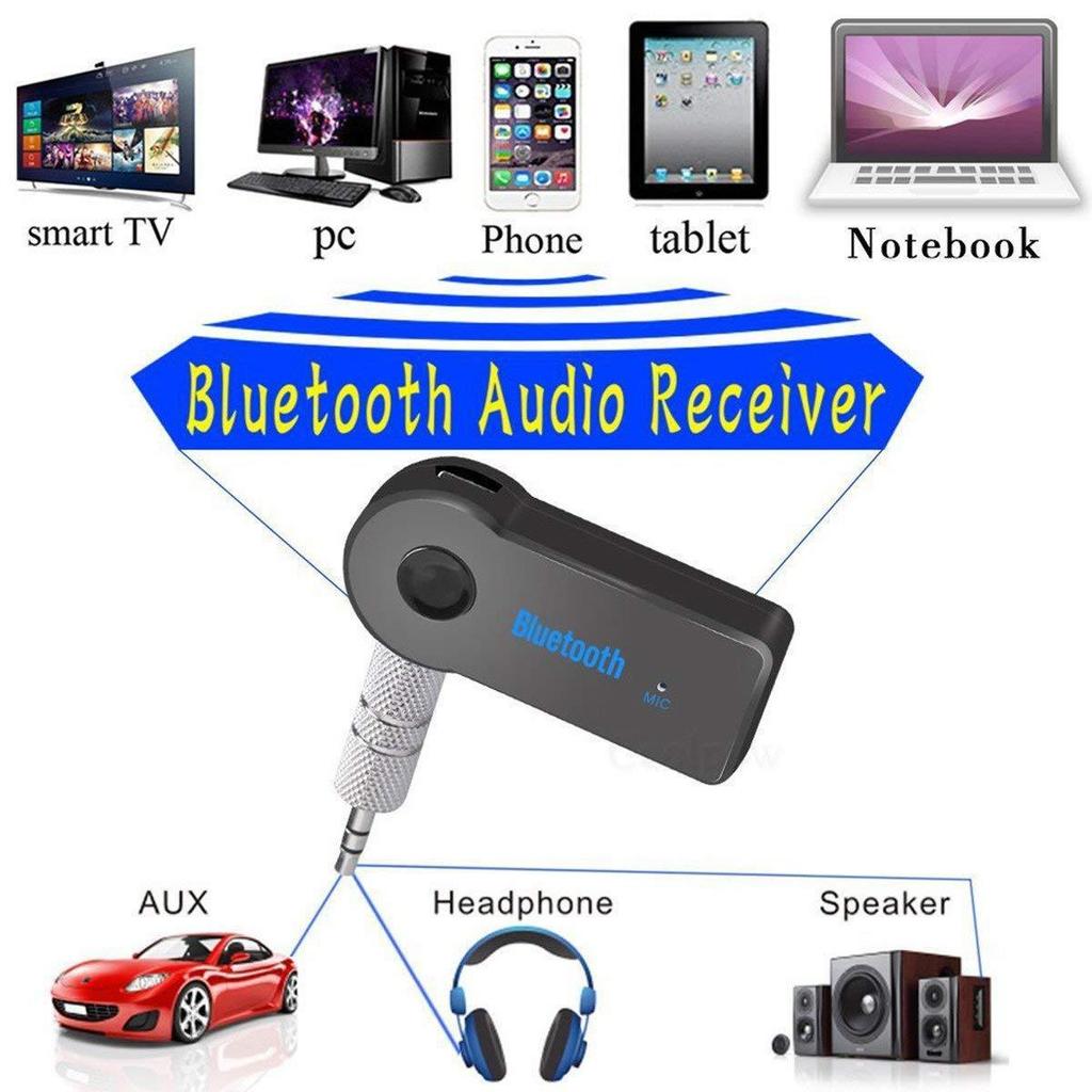 2 in 1 Wireless Bluetooth 5.0 Empfängeradapter 3,5 mm Klinke für Automusik Audio Aux A2dp Kopfhörerempfänger Freisprecheinrichtung