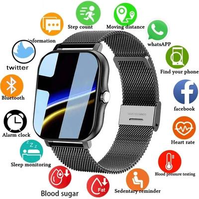 2025 SmartWatch Android Phone Color Screen Full Touch Custom Dial Smart Watch Women Bluetooth Call Smart Watch Men