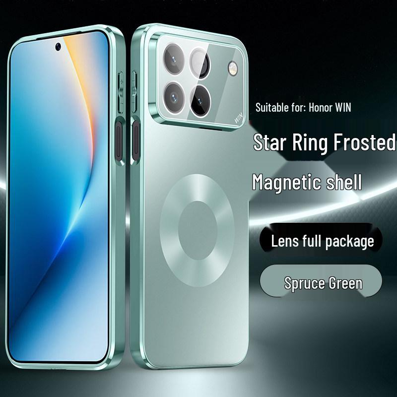 Honor Win Phone Case - New Matte Design with Star Ring, High-End Magnetic Charging, Fashionable for Men and Women Honor WIN