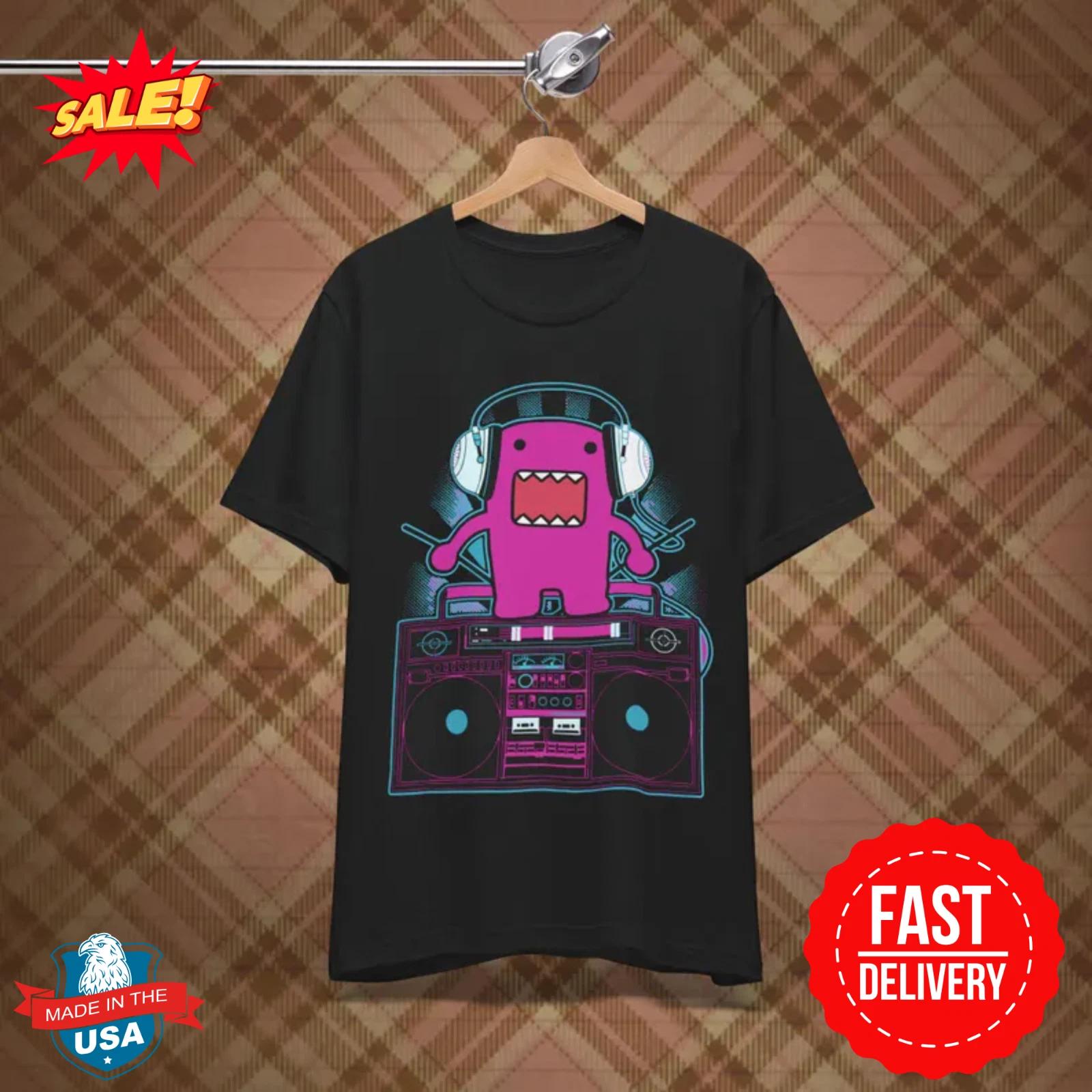 Domo Kun Tee - DJ Domo Scene Emo T-shirt - Harajuku Jumpstyle Party Tshirt L