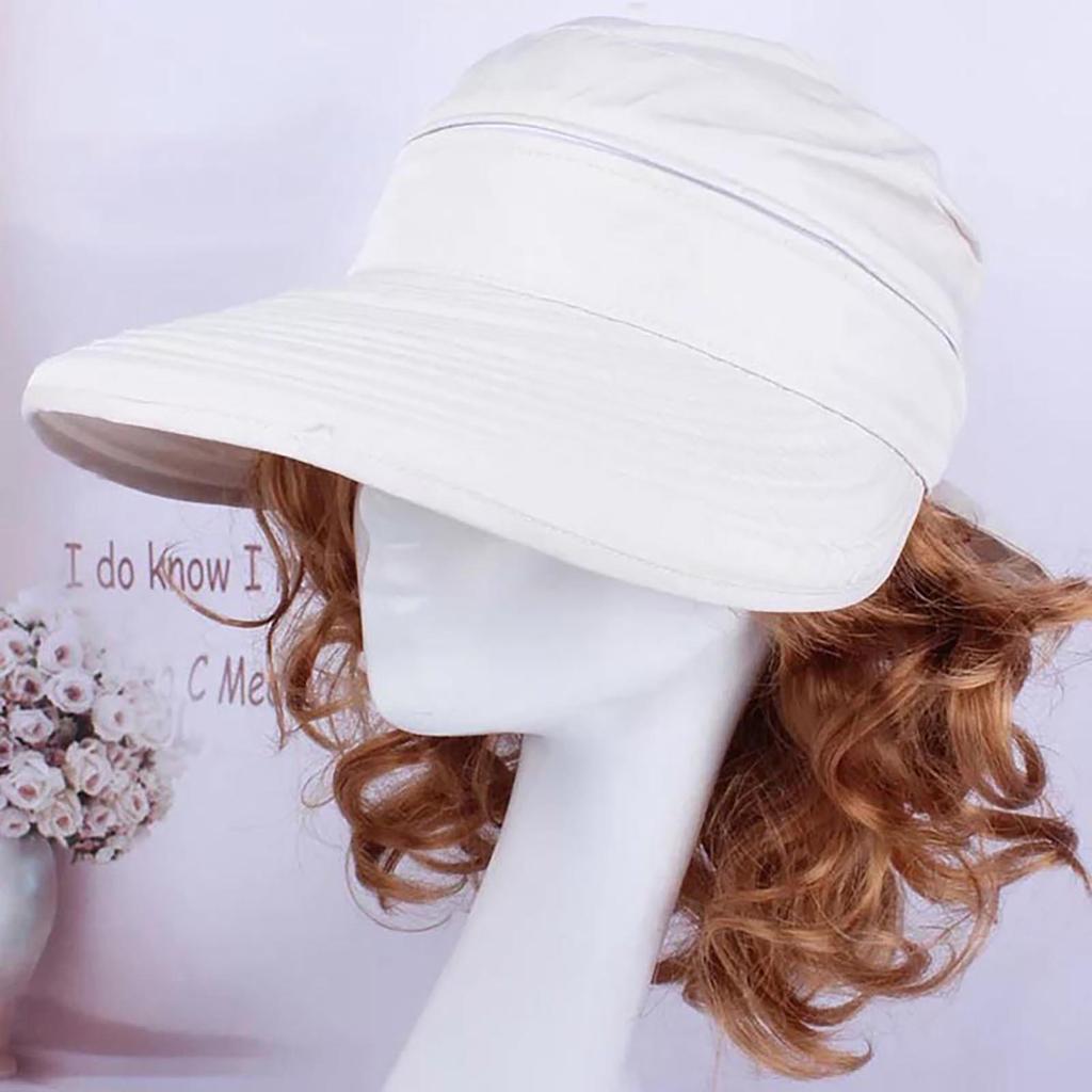 Summer Beach Sun Hat For Women Outdoor Sun Protection Big Eave Hat Outdoor UV Protection Big Eave Hat Bucket Hat Sunscreen Caps