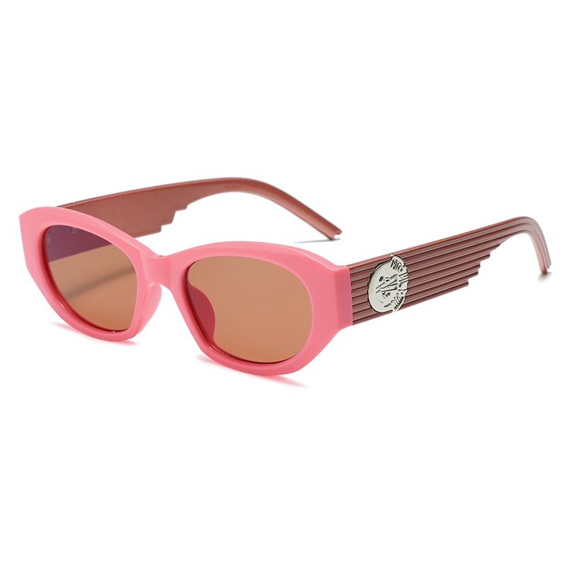 Retro Cat Eye Sunglasses No Makeup Contrasting Colors Trendy Small Face Fashionable Street Photography, Sunglasses 7746