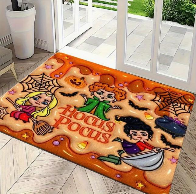 Halloween Welcome Doormat for Indoor and Outdoor Bedroom Use Suitable for Home Halloween Kitchen Home Holiday Entrance Mat Decor