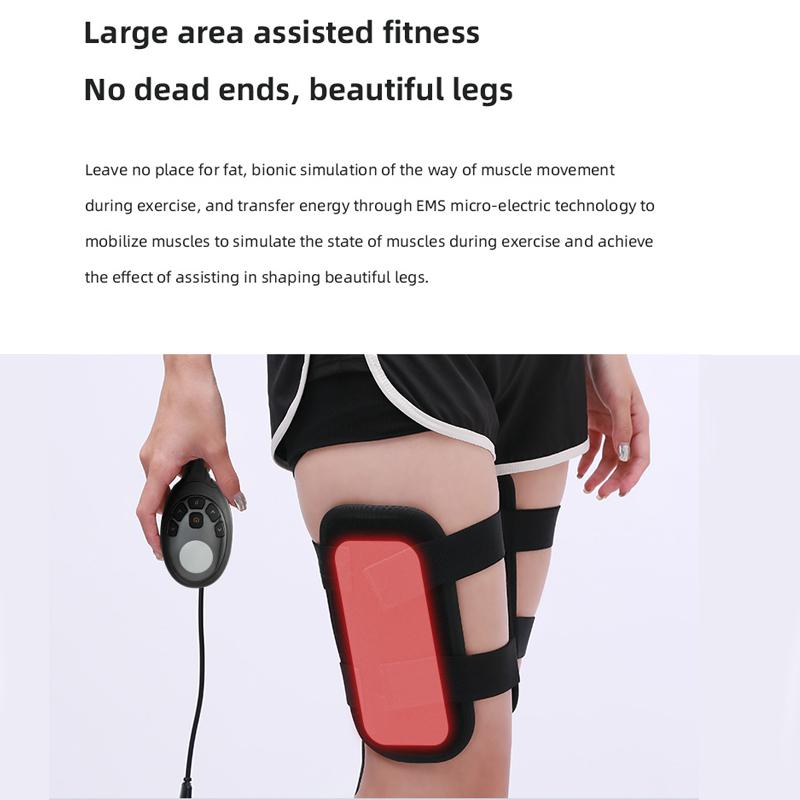 Upgrade EMS Electric Muscle Stimulator Massager for Fitness TENS Anti Cellulite Legs Belts Slimming Thigh Bodybuilding Band