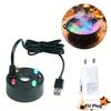 Halloween LED Mist Fogger - USB Powered Aquarium Diffuser, RGB Lights for Fish Tank, Witch Cauldron & Mystical Halloween Decor