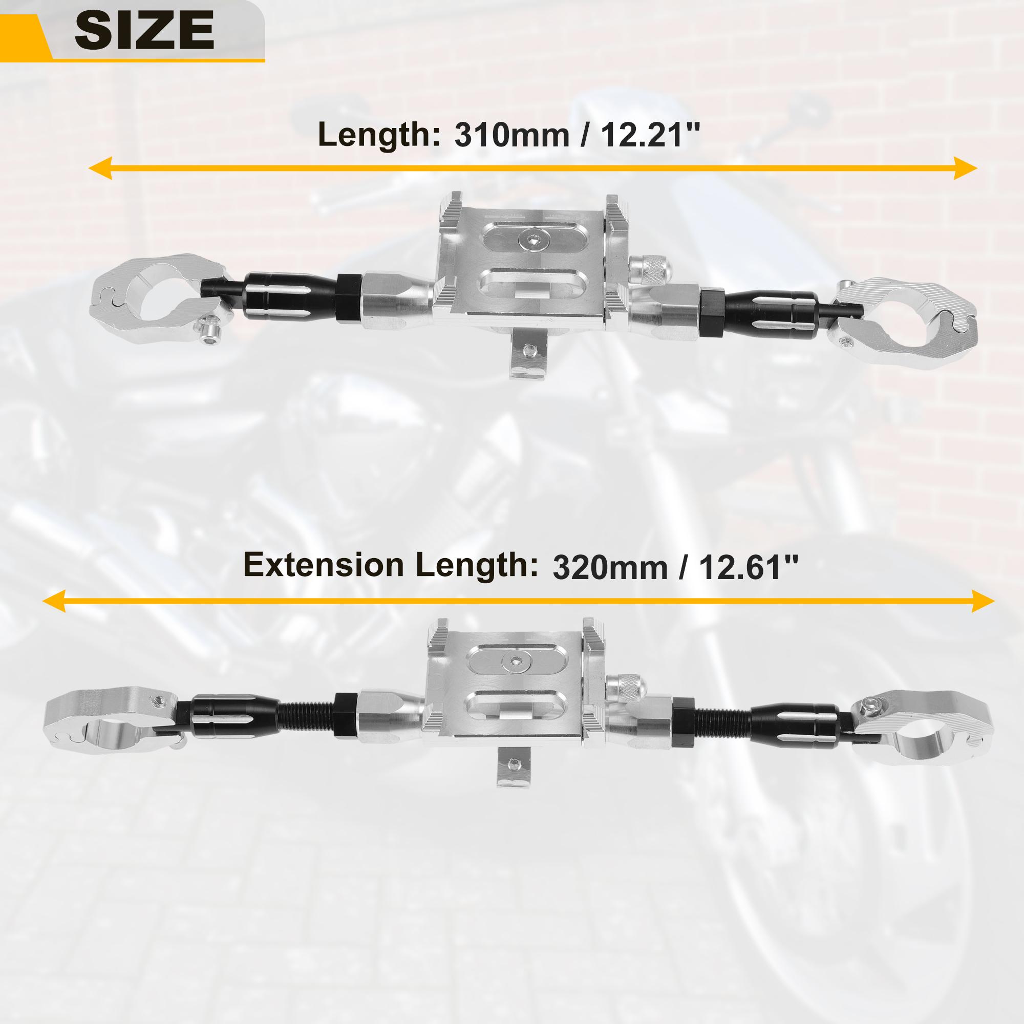 Motoforti  Motorcycle Handlebar Extender Universal Aluminum Alloy Balance Bar Handle Bracket Multiple Sizes Motorcycle Parts