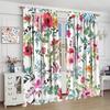 Floral Blackout Windows Curtains   Watercolor Floral Pink Floral Curtain Decoration Pink Curtains   for Home Living Room Bedroom D