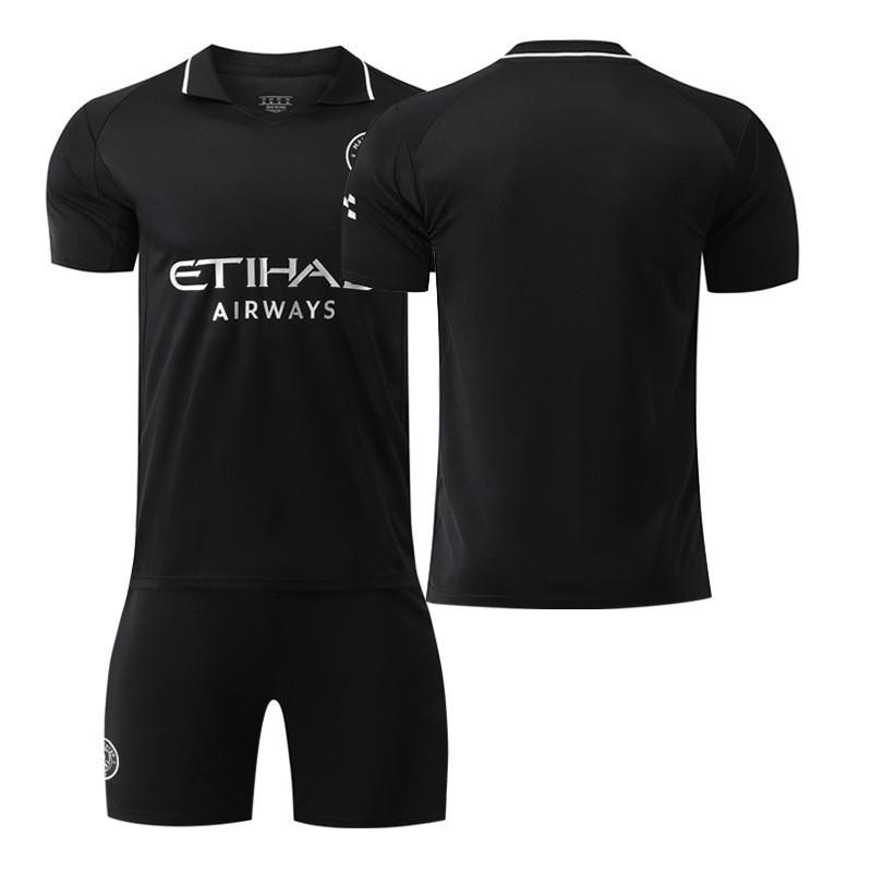 

2526 Manchester City Away Black 17 De Braunet No. 9 Harland 10 Glali 47 Forden Children Adult 18