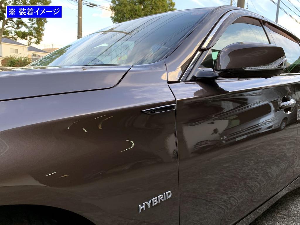 BRIGHTZ Stainless Steel Fender Garnish (Black) for Skyline V37 [SID-ETC-SMA-015] ZV37, YV37, HV37, HNV37, RV37