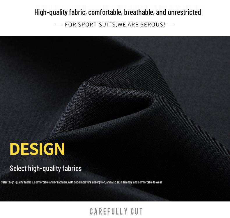 Spring & Autumn Men's Casual Sports Cardigan Jacket & Pants Set - Middle-Aged Workwear or School Uniform