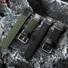 19mm Nylon Watch Strap for Casio FT-500WC Black Green Brown Bracelet Canvas Leather Breathable Sports Wrist Band for Men Women