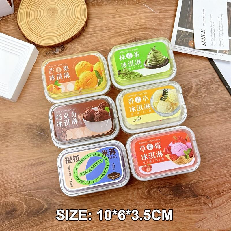 Squishy Simulated Ice Cream Cake Stress Relief Fidget Toy Slow Rising Soft Texture Sensory Toy for Kids Holiday Gift Adults