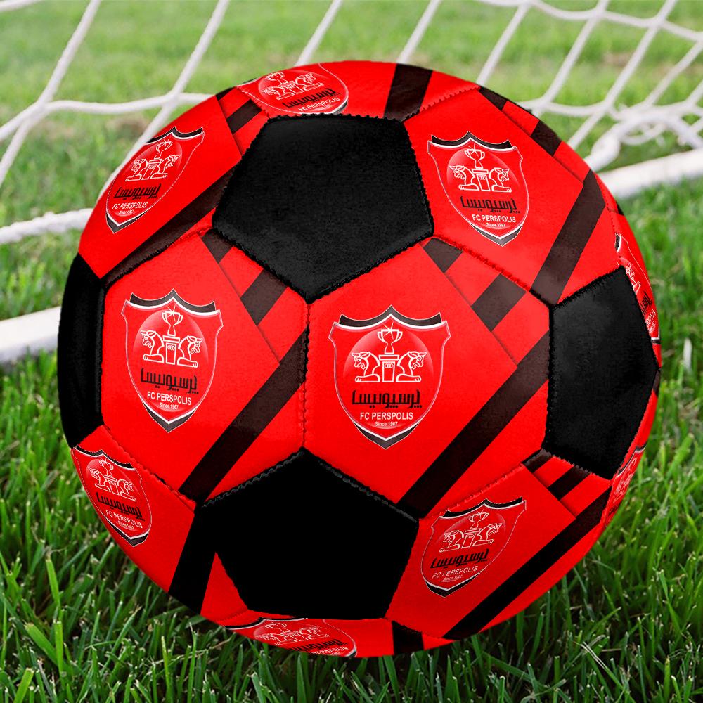 SIZE 5 Persepolis FC Soccer Ball Colorful All Ages Machine Stitched PVC Competition Ready Durable High-Bounce