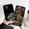 LO25 Chinese Dragon Soft Shell Phone Case for iPhone SE X XS XR 11 16E 17 Pro Max Air 8 7 6 6s Plus