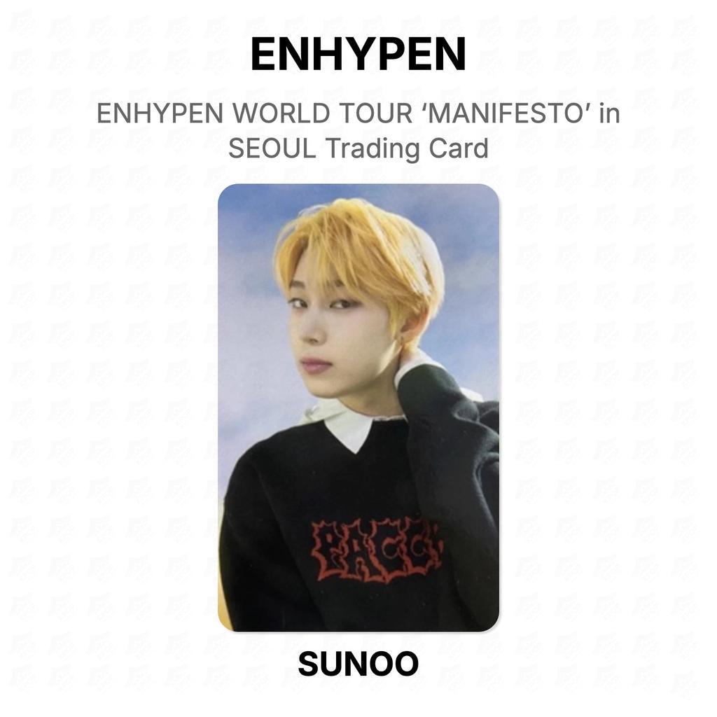 ENHYPEN WORLD TOUR ‘MANIFESTO’ in SEOUL Trading Card Official Photocard