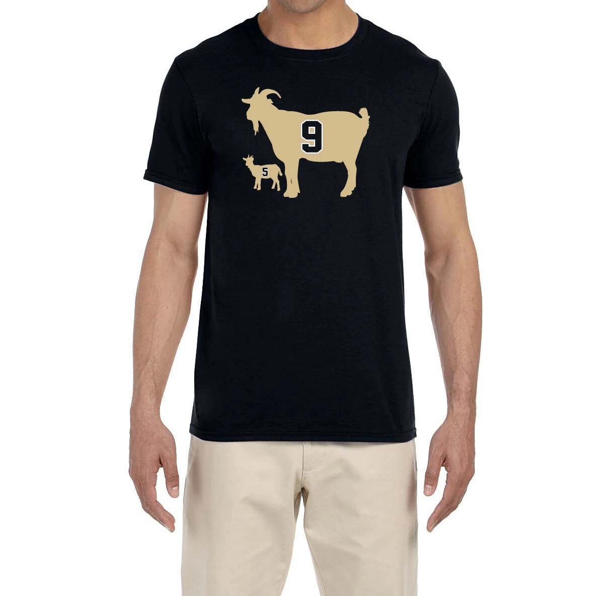 New Orleans Saints Drew Brees and Jameis Winston Goats T-Shirt XXXL