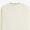 Fred Perry Long Sleeve Twin Tip T shirT Ecru Honeycomb Marmalade Afpm2439602 X01