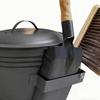 Wall-Mounted Furnace Ash Bucket Set Metal Container Ash Pail With Lid Shovel Broom For Fireplace Outdoor Indoor Patio Garden