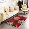 Erosebridal Lucky 8 Ball Area Rugs for Living Room 3x5 Leopard Print Cherry Non Slip Rug Trendy Cheetah Decorative Washable Rug Modern Funky