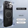 Original Glass Nano Matte Phone Case For iPhone 17 16 15 14 13 Pro Max 17 Air Magnetic For Magsafe Wireless Charging Armor Funda