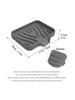 1PCS Silicone Soap Dish Solid Color Simple Style Self-Draining Non-Slip Countertop Sink Soap Holder Bathroom Storage Accessories