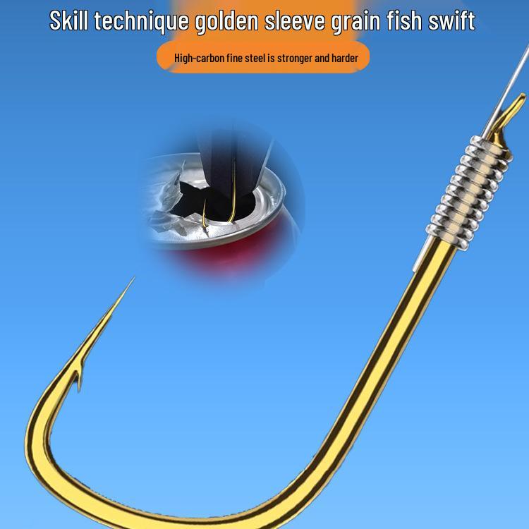 Gold Sleeve Hovering Fishing Line Set - Automatic Float, Anti-Bottom Design