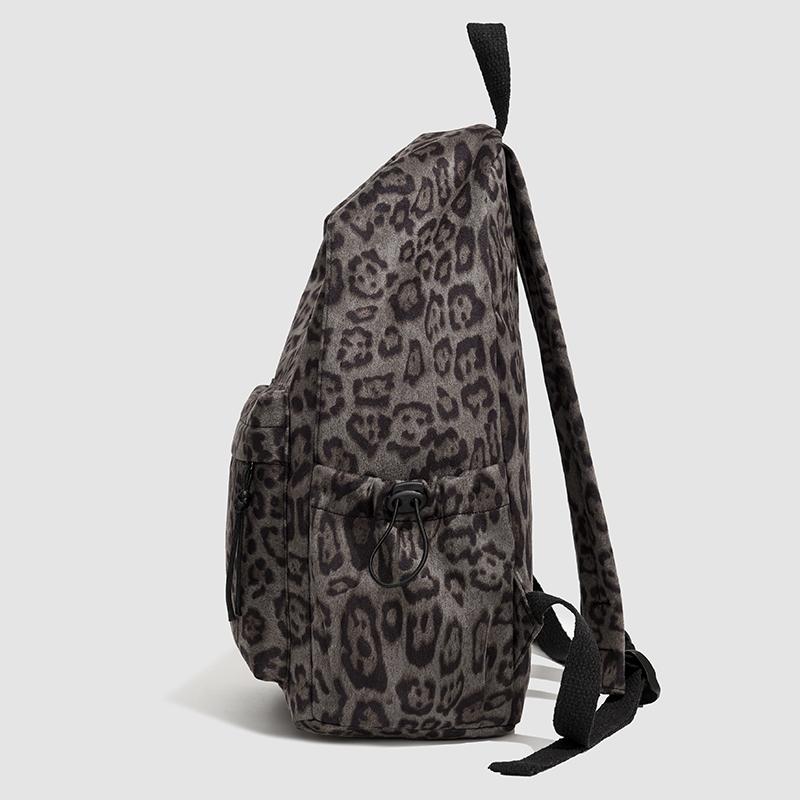 Leopard Print Backpack Travel Backpack Women's Schoolbag