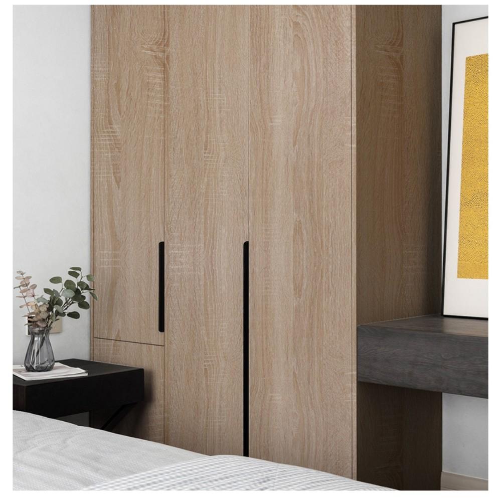 5M Holzmaserung Aufkleber Kleiderschrank Schrank Tisch Möbel Renovierung PVC Tapete Selbstklebend Wasserdicht Wandpapiere Heimdekoration