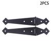2Pcs Furniture Cupboard Door Hinge Folding Black Iron Hinge For The Cabinet Door Durable Hardware Accessories For Home Use