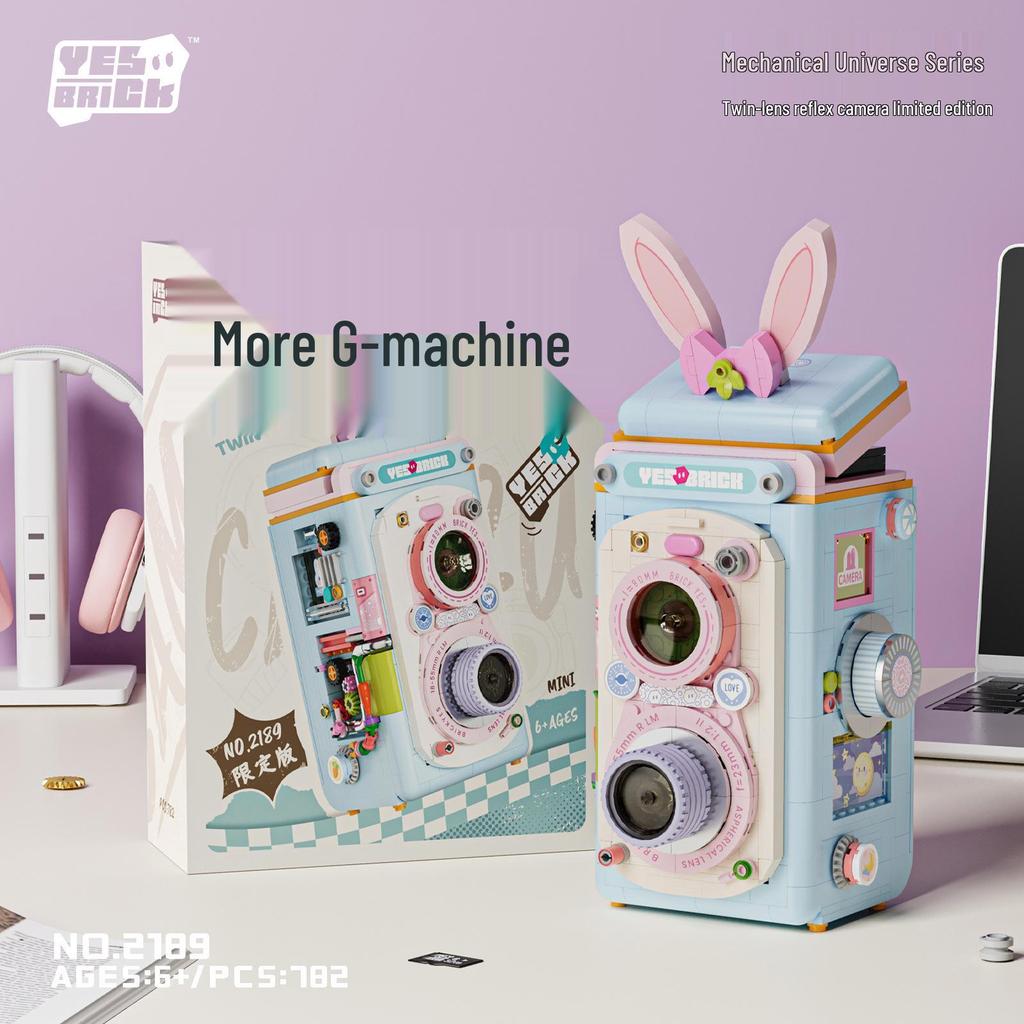 Zhegao Creative Camera Polaroid Model Building Blocks - DIY Puzzle Toy Ornament