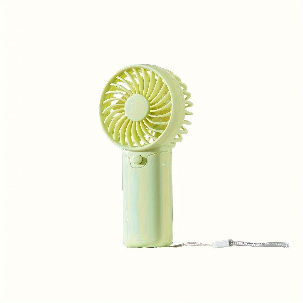 Compact Handheld Fan - Portable, Battery-Powered Personal Cooling Device for Travel & Outdoor Use, AAA Batteries Not Included