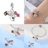 Hot 100 copper Circus Clown Threepiece Charm Bead Charms Compatible With Authentic Bracelets Do It Yourself Jewellery Making Ideal For Women Gift