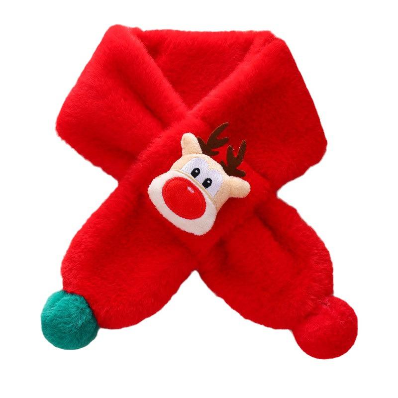 Winter Kunstkaninchenfell Cartoon Snood: Kuscheliger Plüsch-Nackenwärmer für Kinder & Eltern