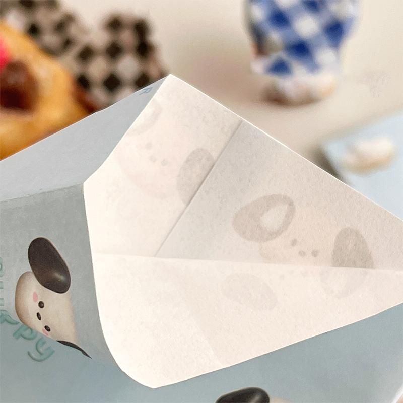 10Pcs Cute Cartoon Design Gift Paper Bag Kawaii Color Girl Paper Bag Snack Bag